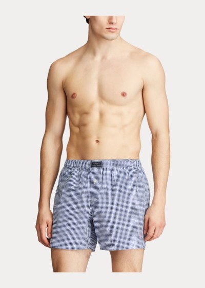 Polo Ralph Lauren Woven Cotton Boxershorts Herre Danmark (BLGSY9475)